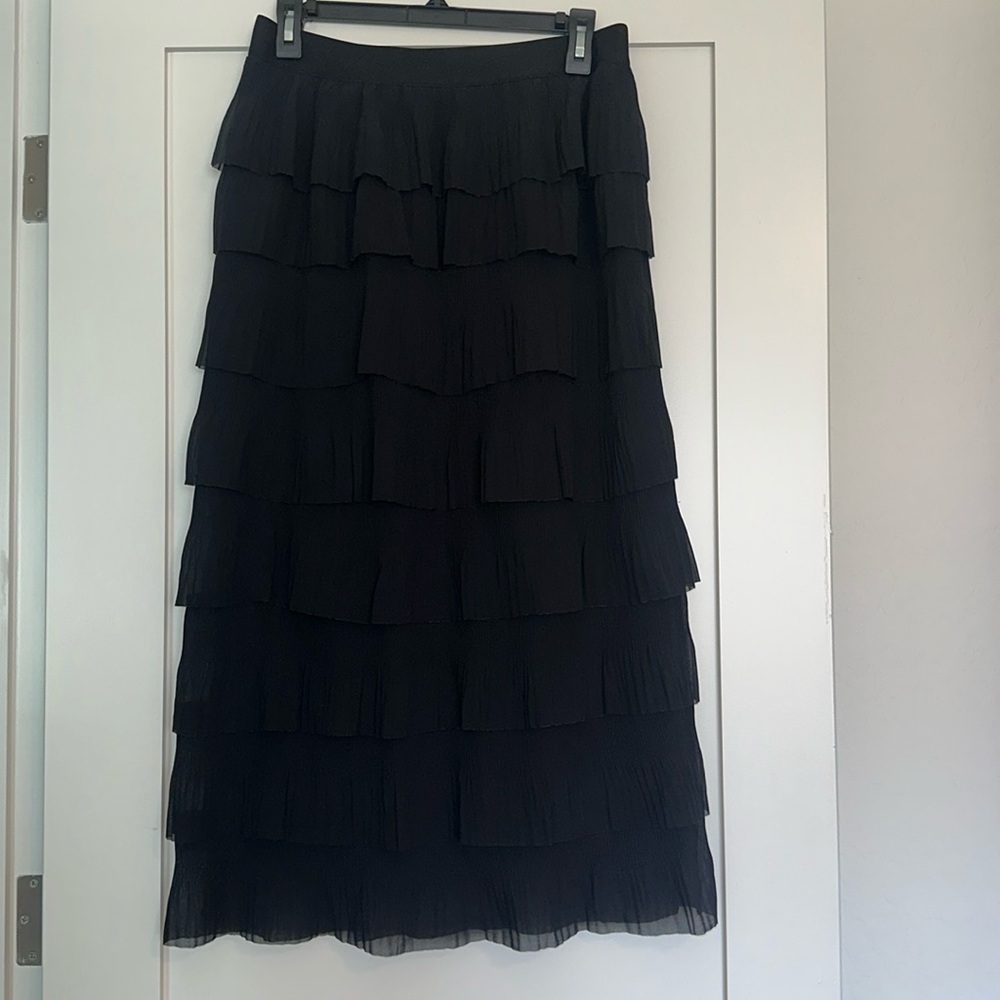 And Now This Tiered MIDI Skirt size M